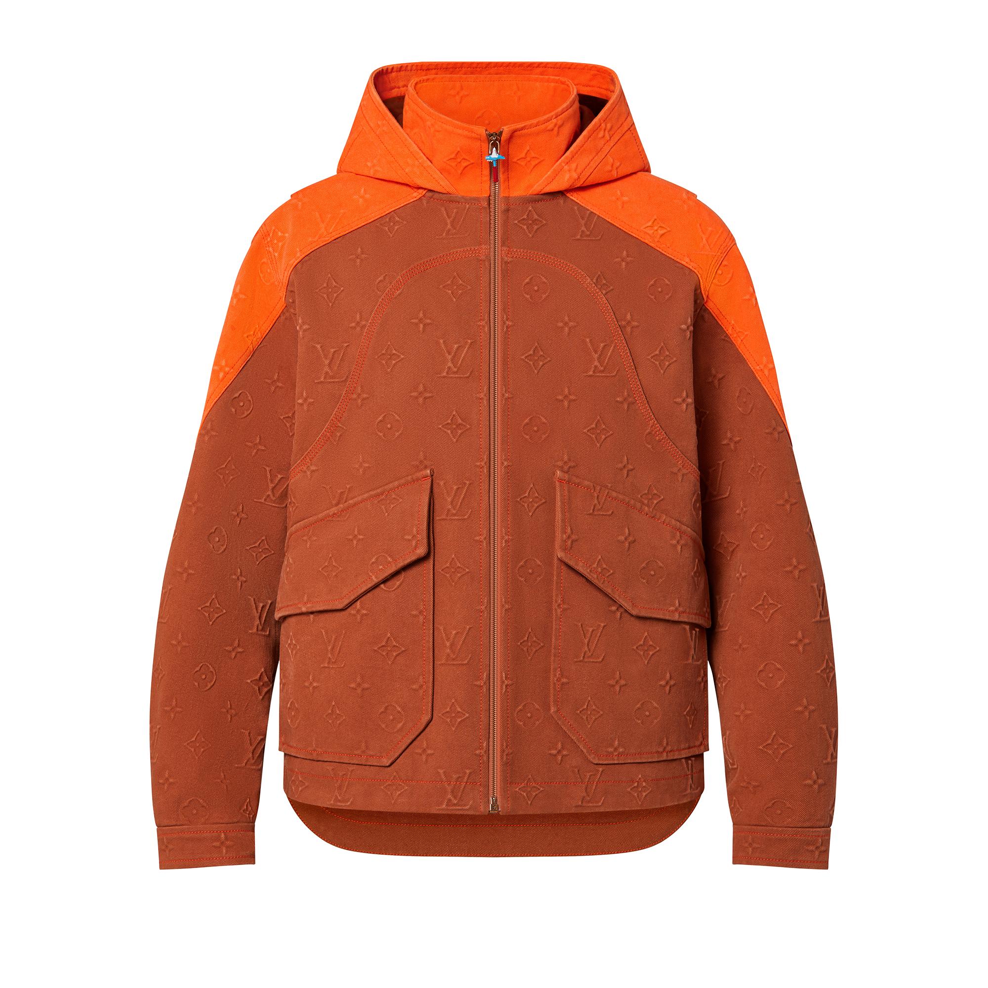 Monogram Hooded Denim Jacket - Luxury 