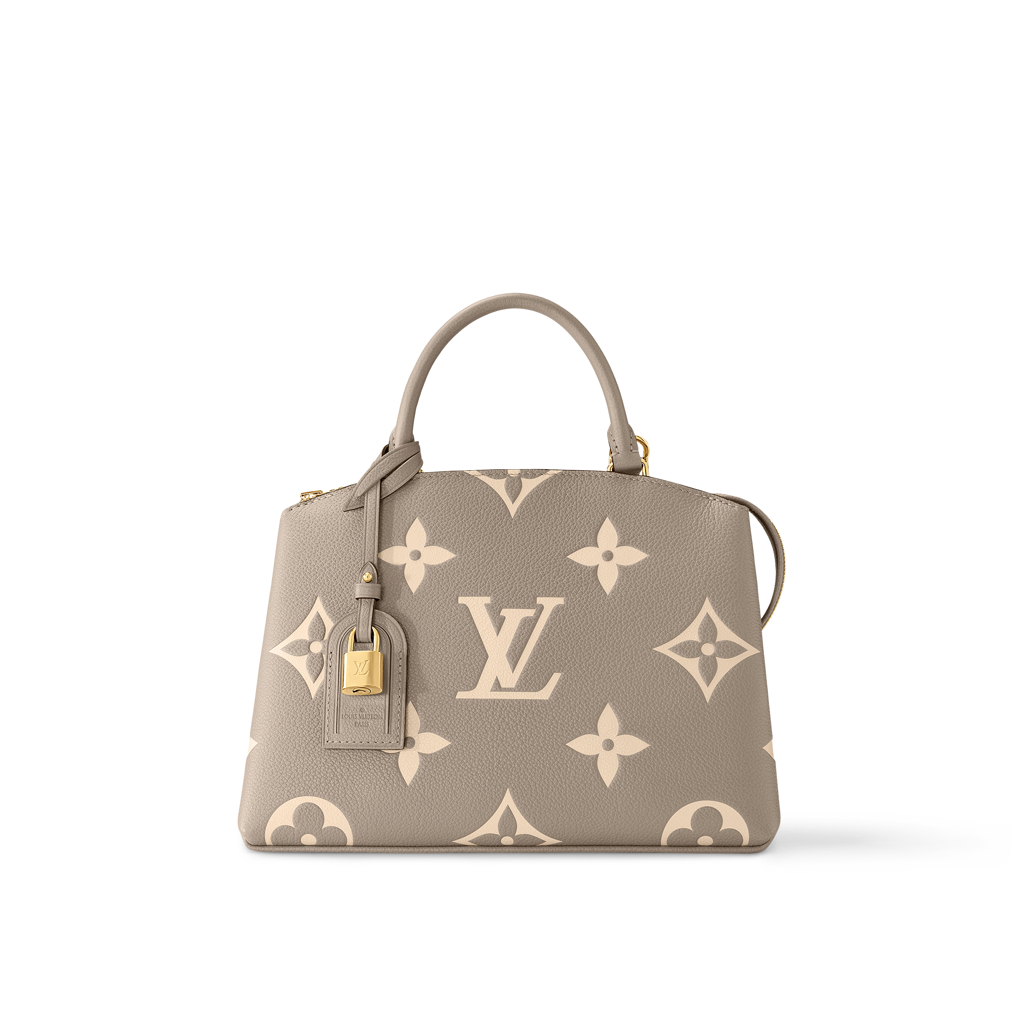 white louis vuitton bag with colored letters