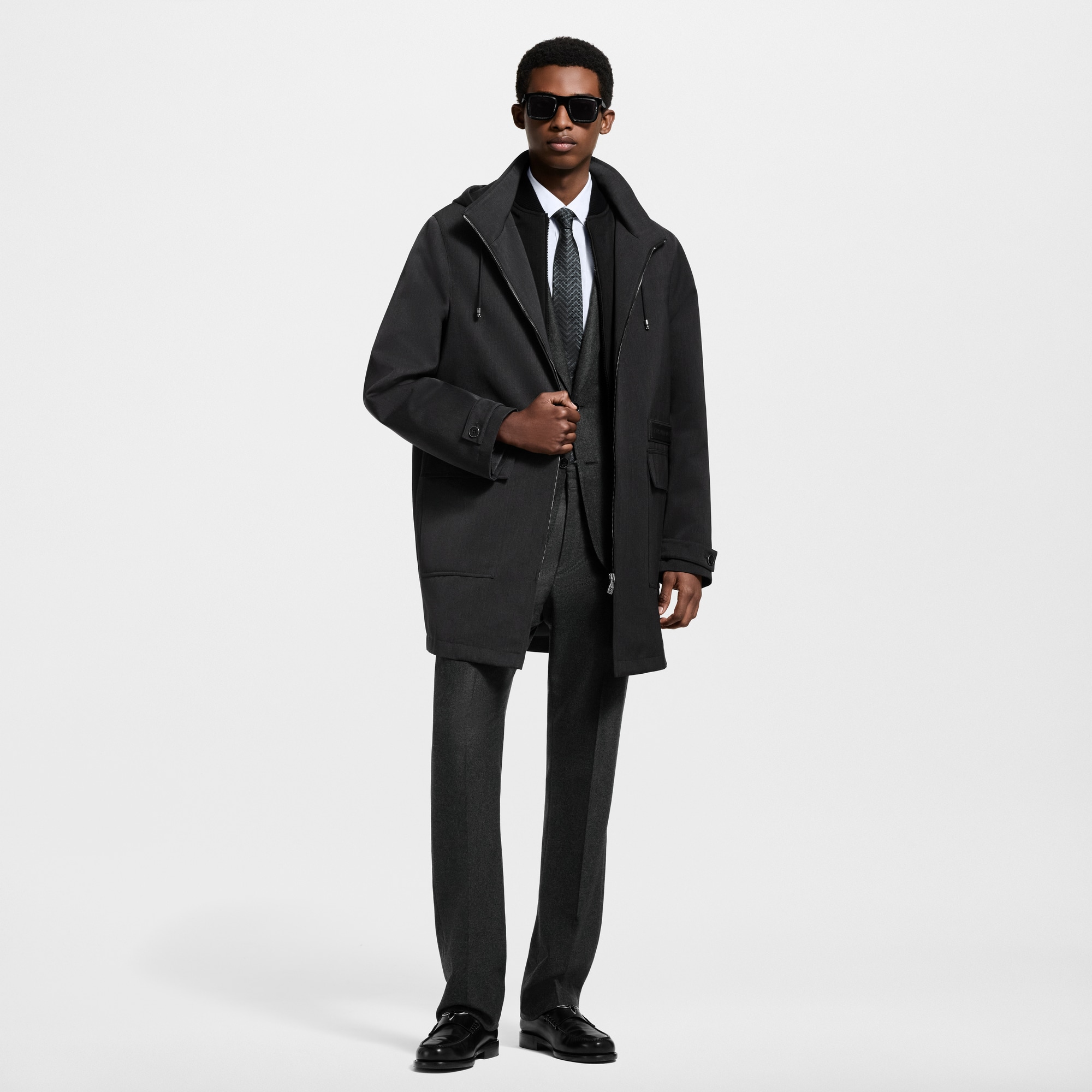 معطف باركا بغطاء رأس 3 في 1  in الرجال