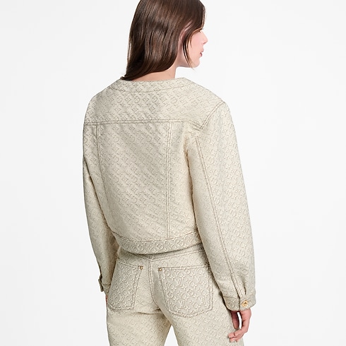 3D Monogram Denim Jacket in Women's Ready to Wear Coats and Jackets collections by Louis Vuitton (Product zoom)