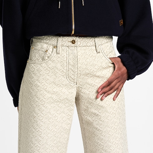 3D Monogram Jeans in Women's Ready to Wear Pants collections by Louis Vuitton (Product zoom)
