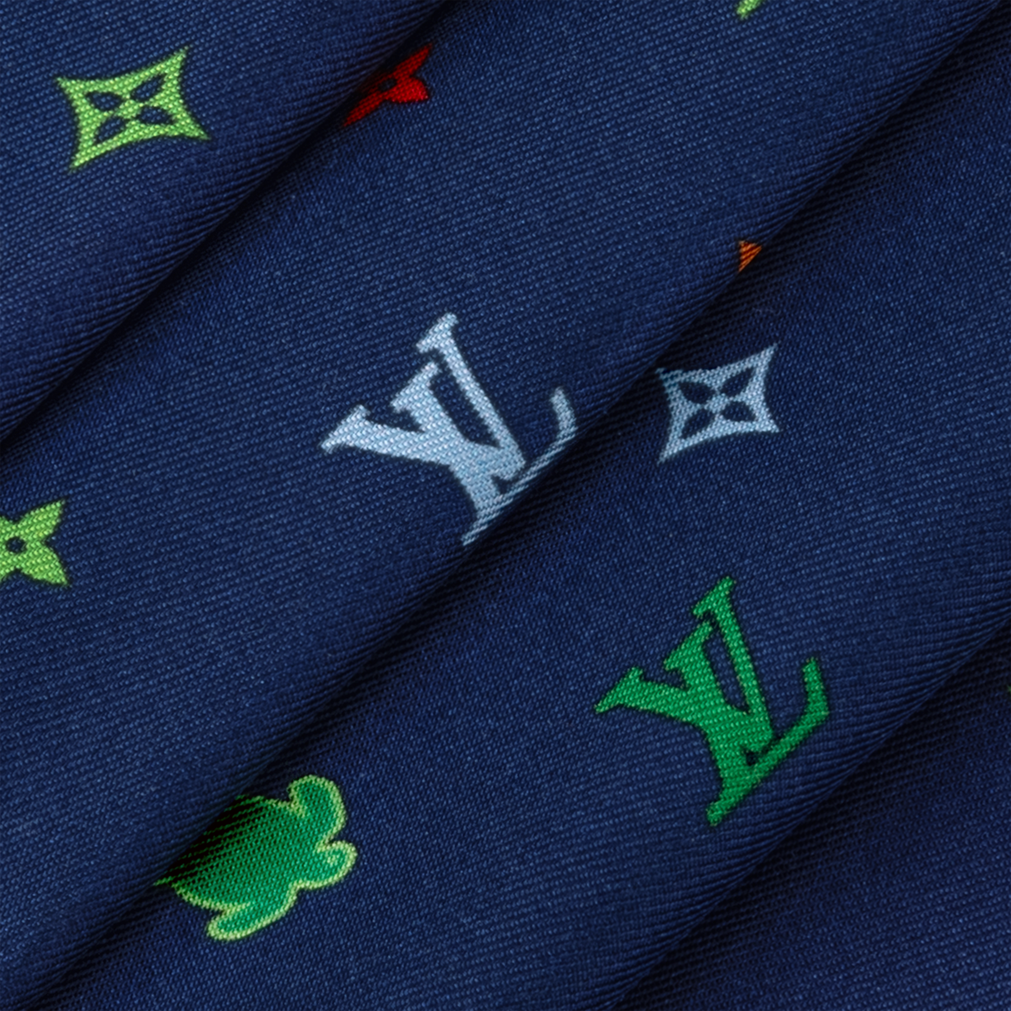 Allover LV Animals Pocket Square S00 in Men