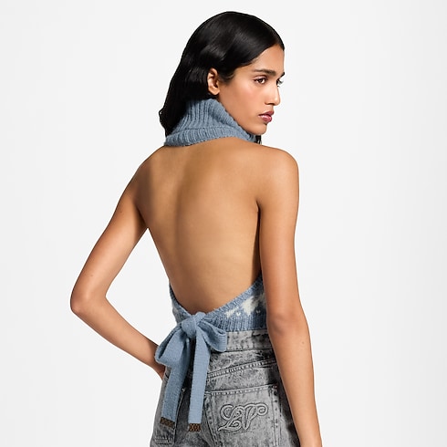 Alpine Knit Crop Top cropped worn view