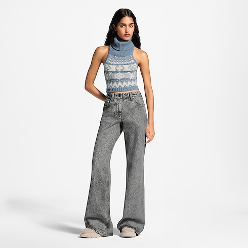 Alpine Knit Crop Top worn view