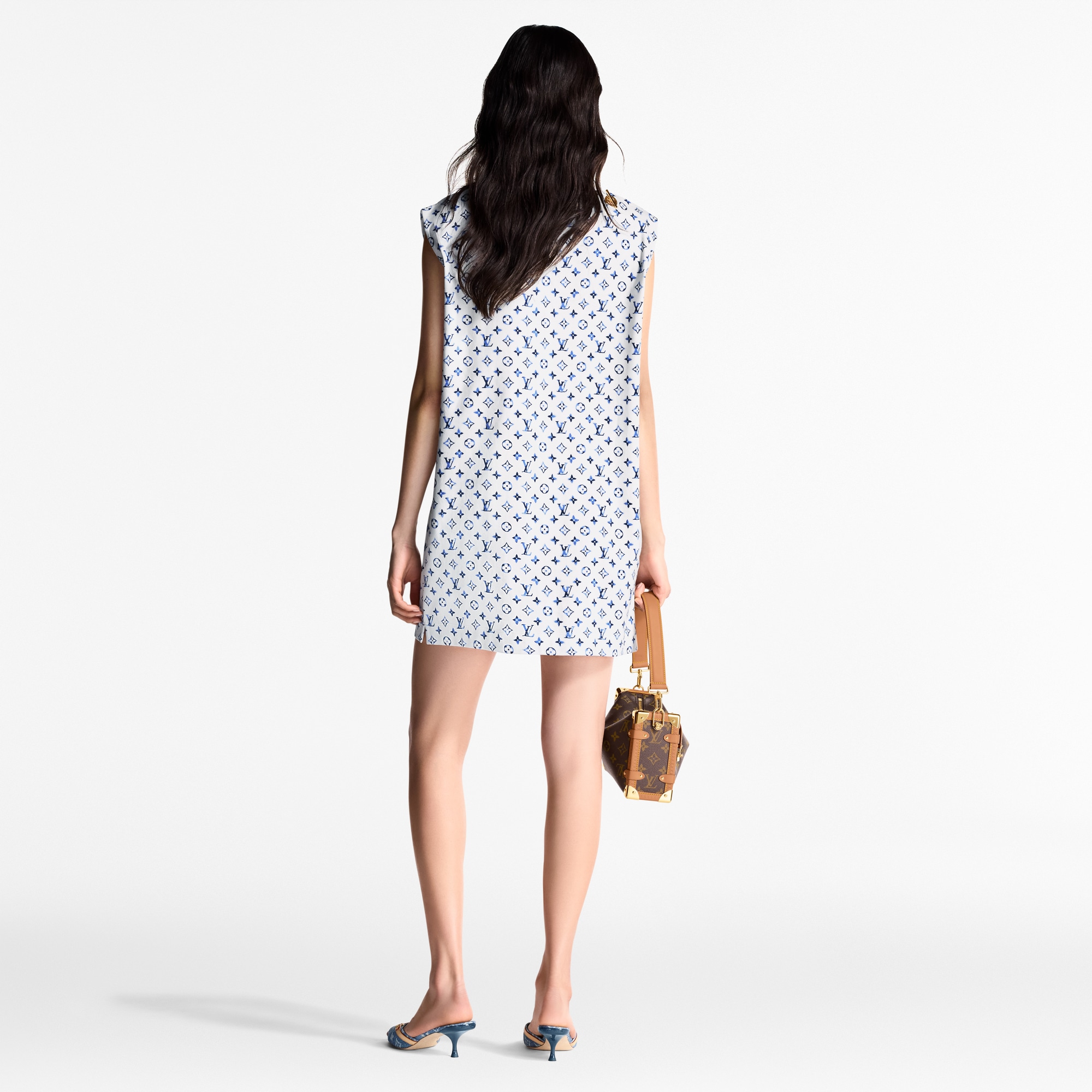 Aquarelle Monogram Eyelet Dress   in Women