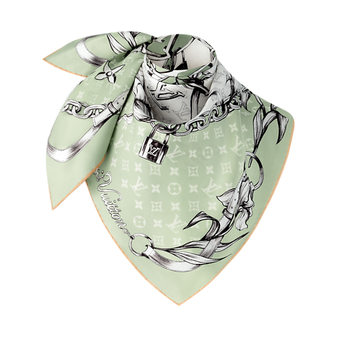 Blooming Monogram Square 90 S00 in Women's Accessories Silk Squares and Bandeaus collections by Louis Vuitton (Product zoom)