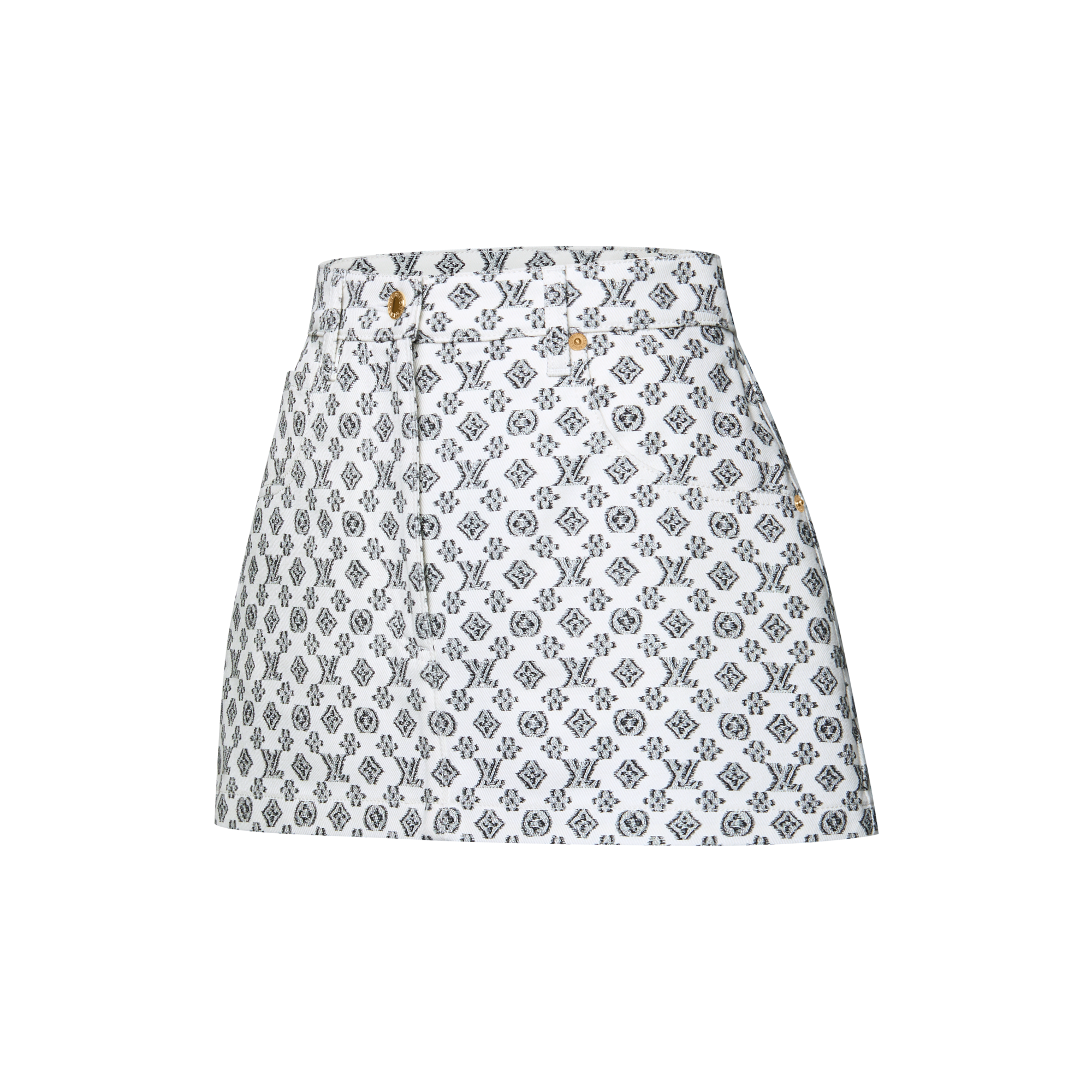 Blurry Monogram Mini Skirt  in Women