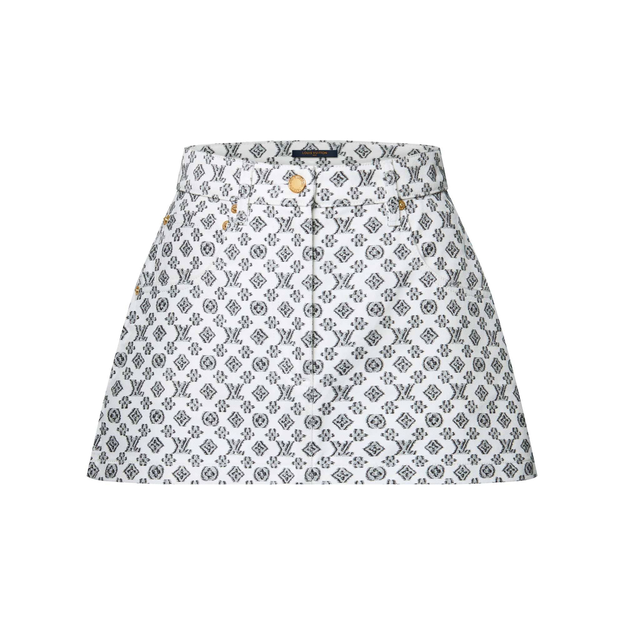 Blurry Monogram Mini Skirt  in Women