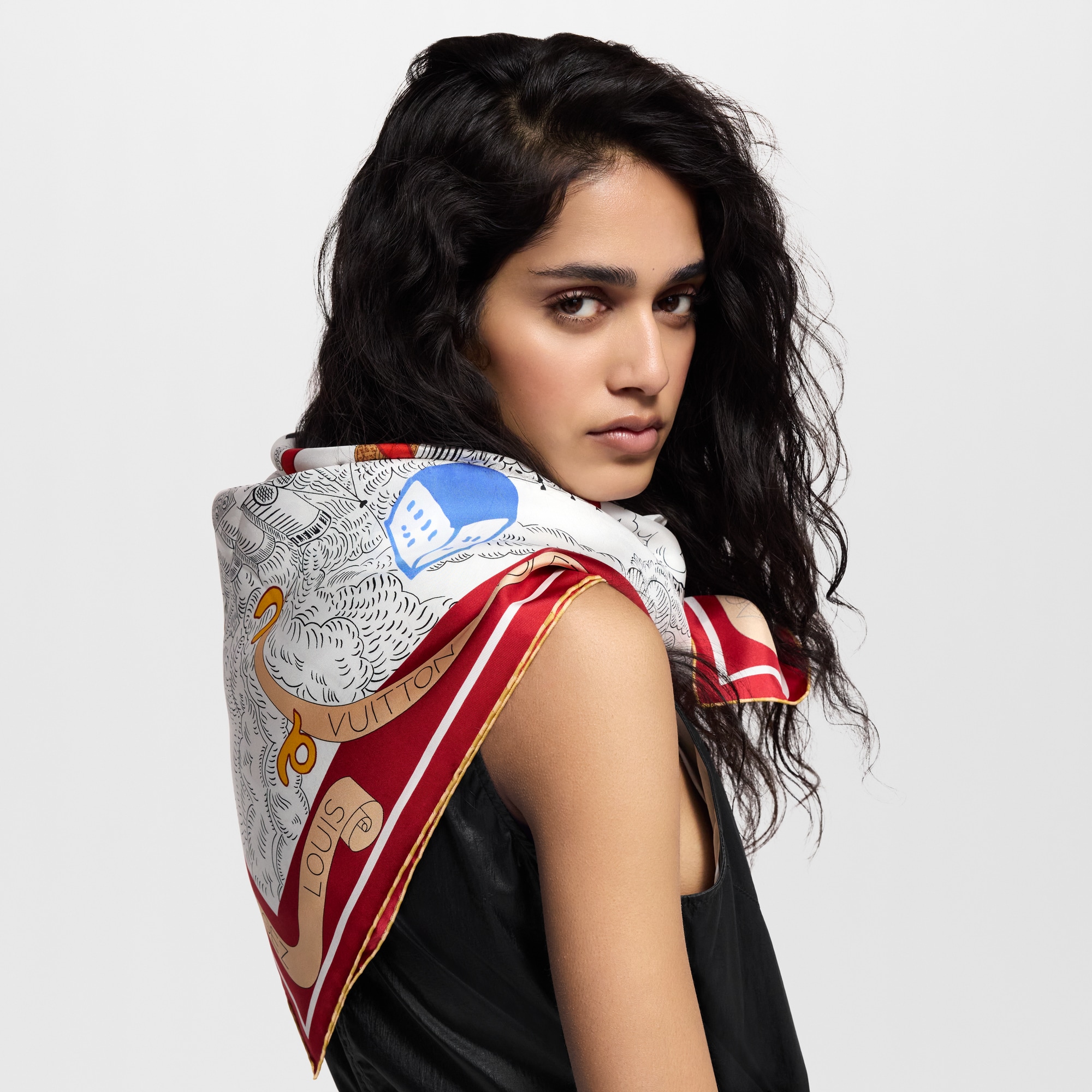 وشاح مربع Bon Voyage، عرض 90 S00 in النساء