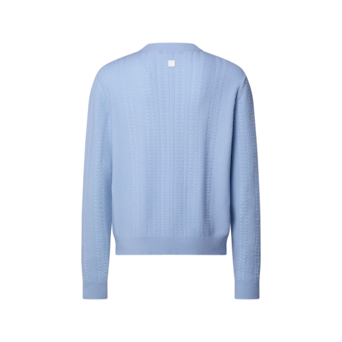 Cable Knit Wool-Cashmere Crewneck in Men's Ready to Wear All Ready-To-Wear collections by Louis Vuitton (Product zoom)