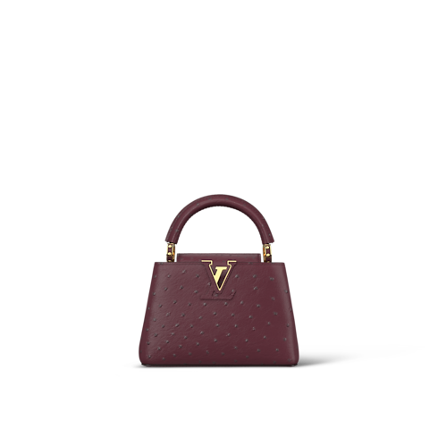Capucines Mini Autruche in Women's Handbags Capucines collections by Louis Vuitton (Product zoom)