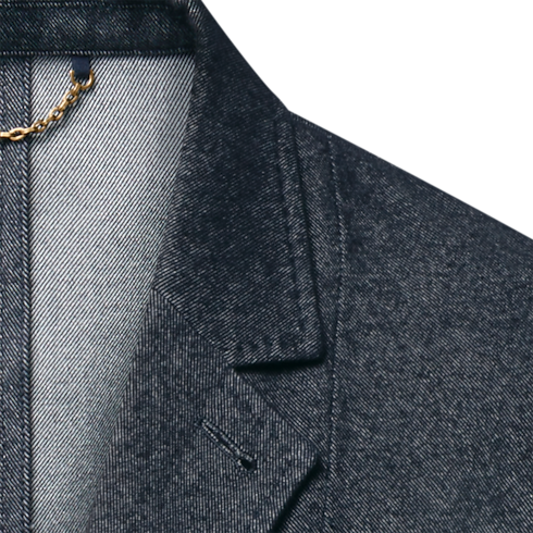 Cashmere Blend Denim Jacket in Men's Ready to Wear Blazers and Jackets collections by Louis Vuitton (Product zoom)