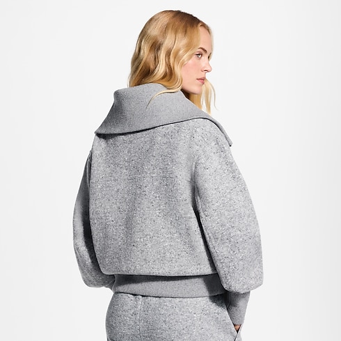 Cashmere Zip-Up Jacket in Women's Ready to Wear T-shirts and Sweatshirts collections by Louis Vuitton (Product zoom)
