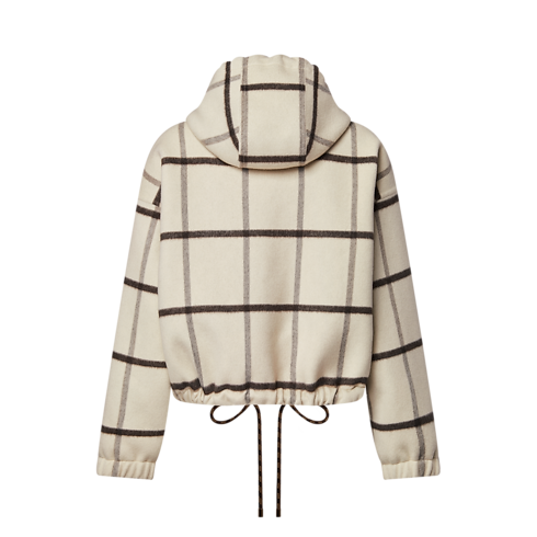 Check Motif Hooded Jacket in Women's Ready to Wear Coats and Jackets collections by Louis Vuitton (Product zoom)