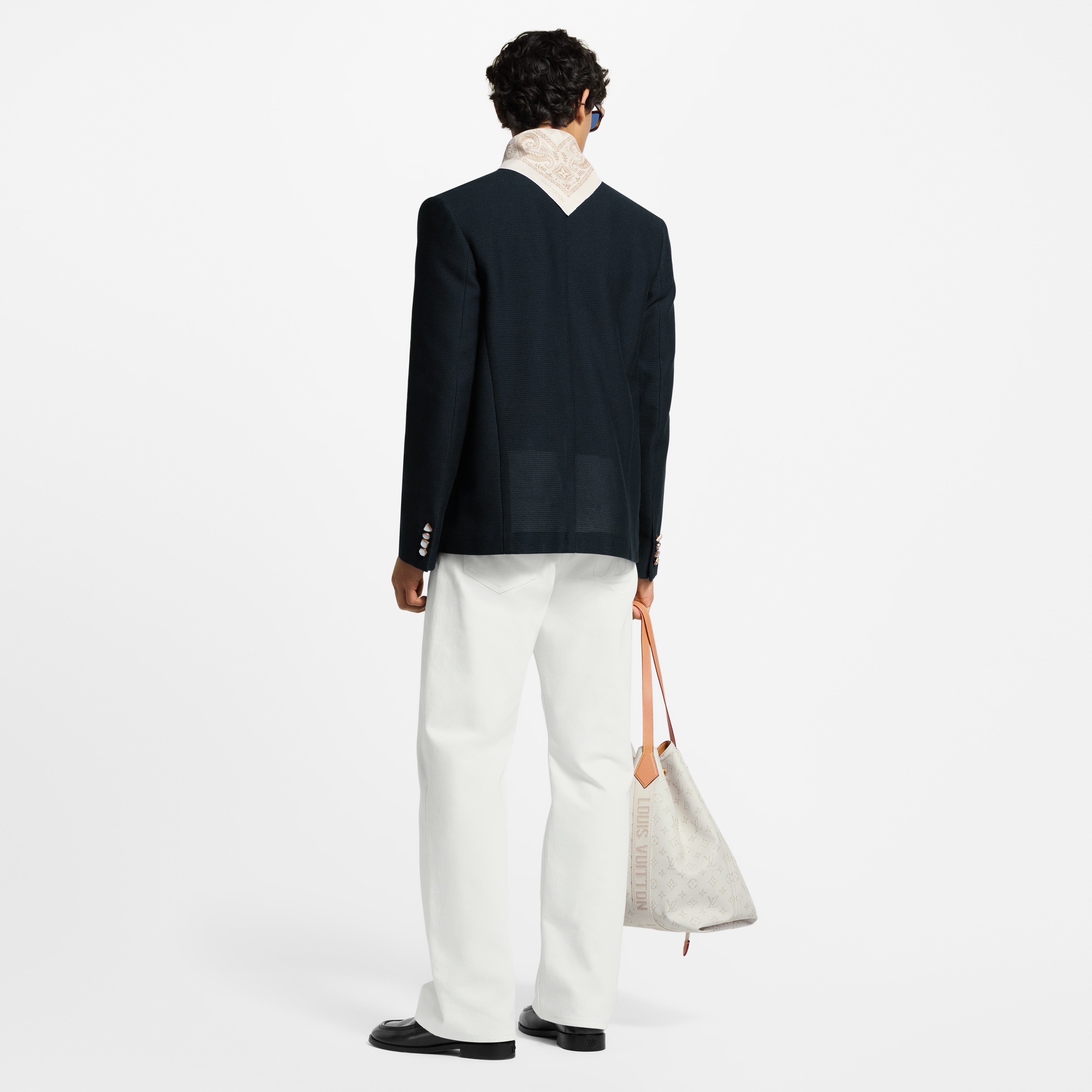 Chic Collarless Jacket  in Men