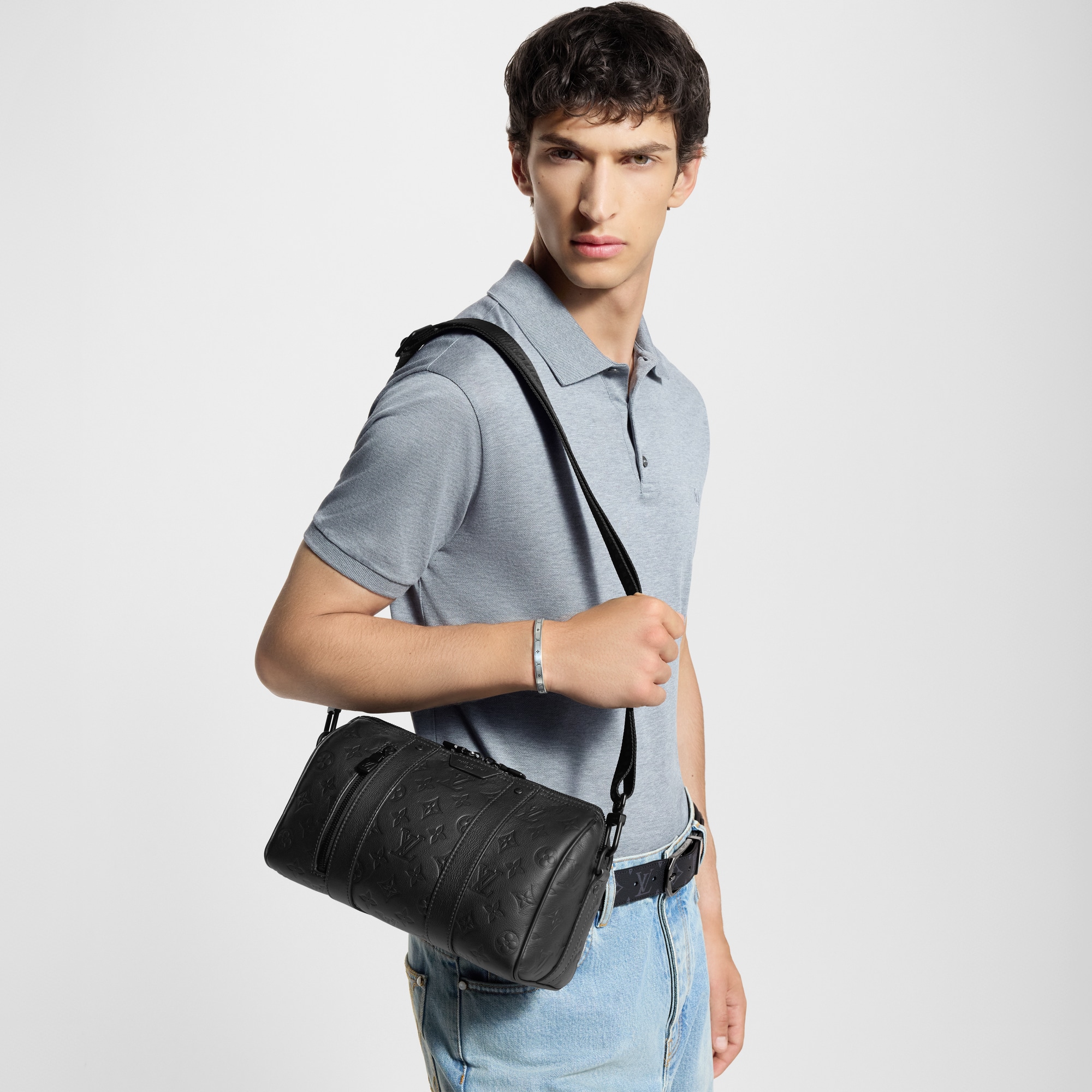 حقيبة City Keepall جلد مونوجرام Shadow in الحقائب والمنتجات الجلدية الصغيرة