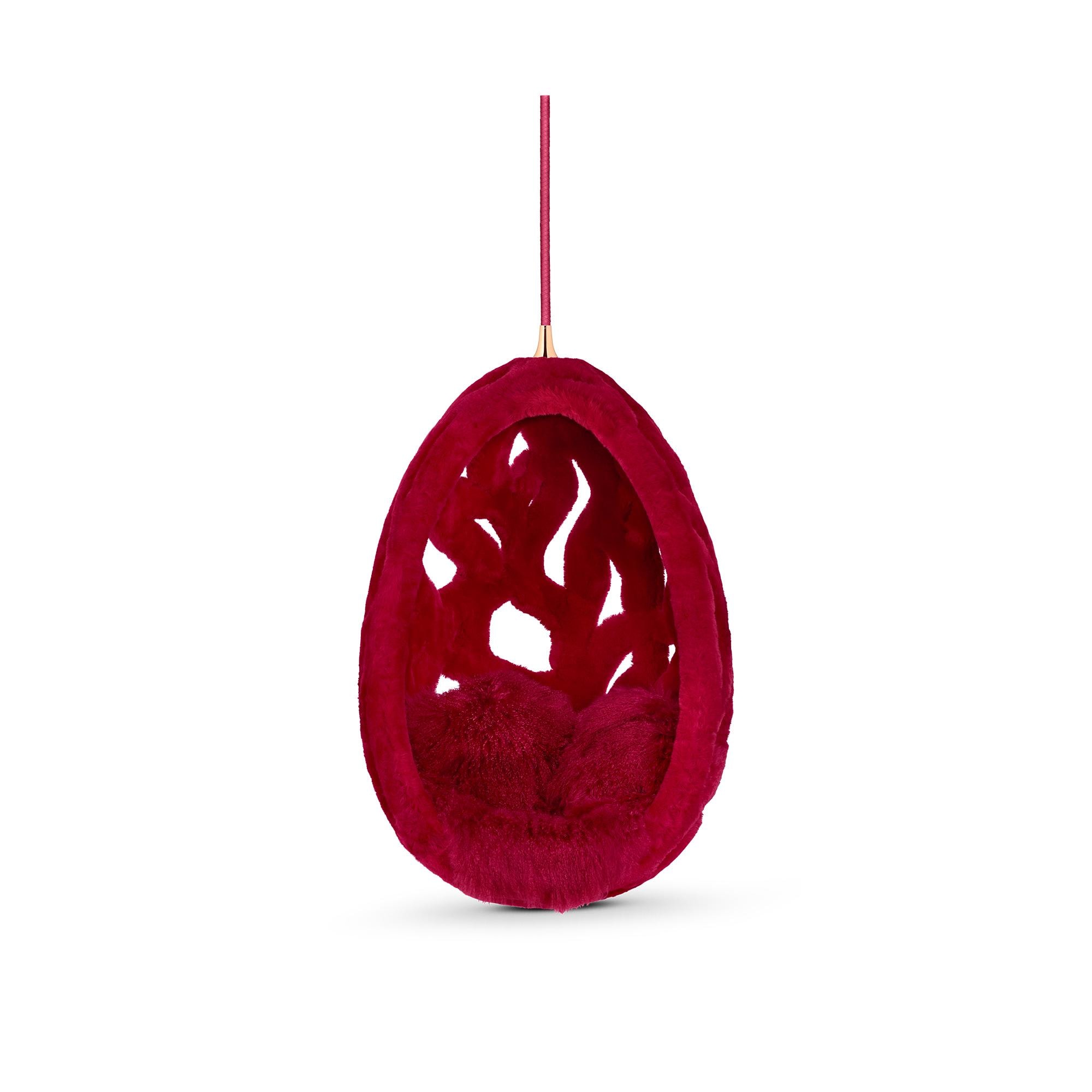 أرجوحة Cocoon Fur من تصميم Campana Brothers الفراء in الصناديق، السفر والمنزل