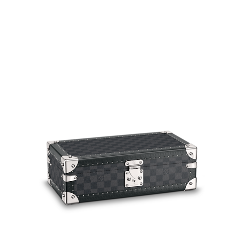 صندوق بسعة 8 ساعات Damier Graphite قماش in الرجال's مجموعة السفر الأمتعة الصلبة collections by Louis Vuitton (تكبير صورة المنتج)