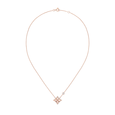 قلادة Color Blossom BB Star، من الذهب الوردي وعرق اللؤلؤ الوردي والألماس in المجوهرات's الفئات جميع المجوهرات collections by Louis Vuitton (تكبير صورة المنتج)