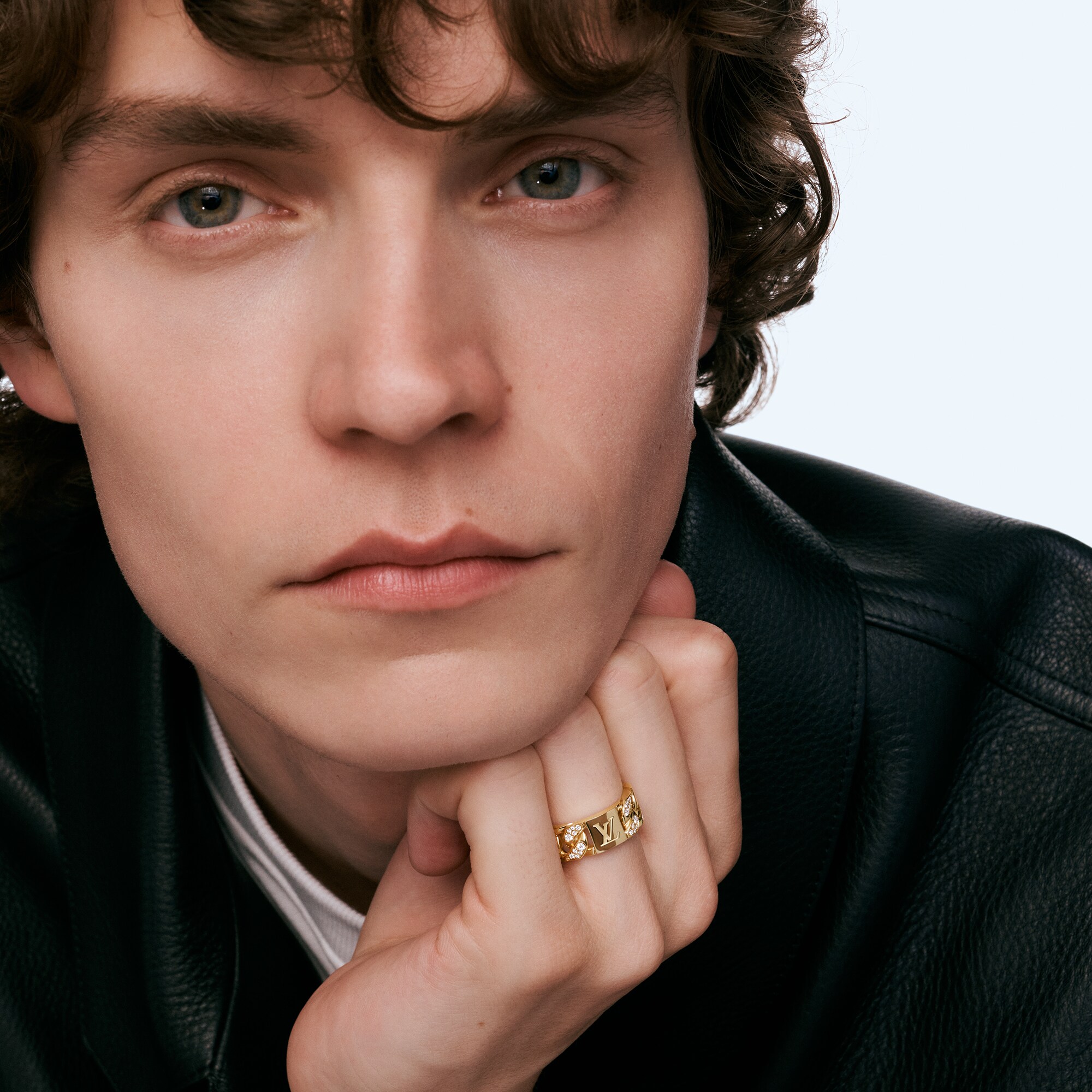 Cuban Chain Ring, Yellow Gold and Diamonds  in Les Extraordinaires