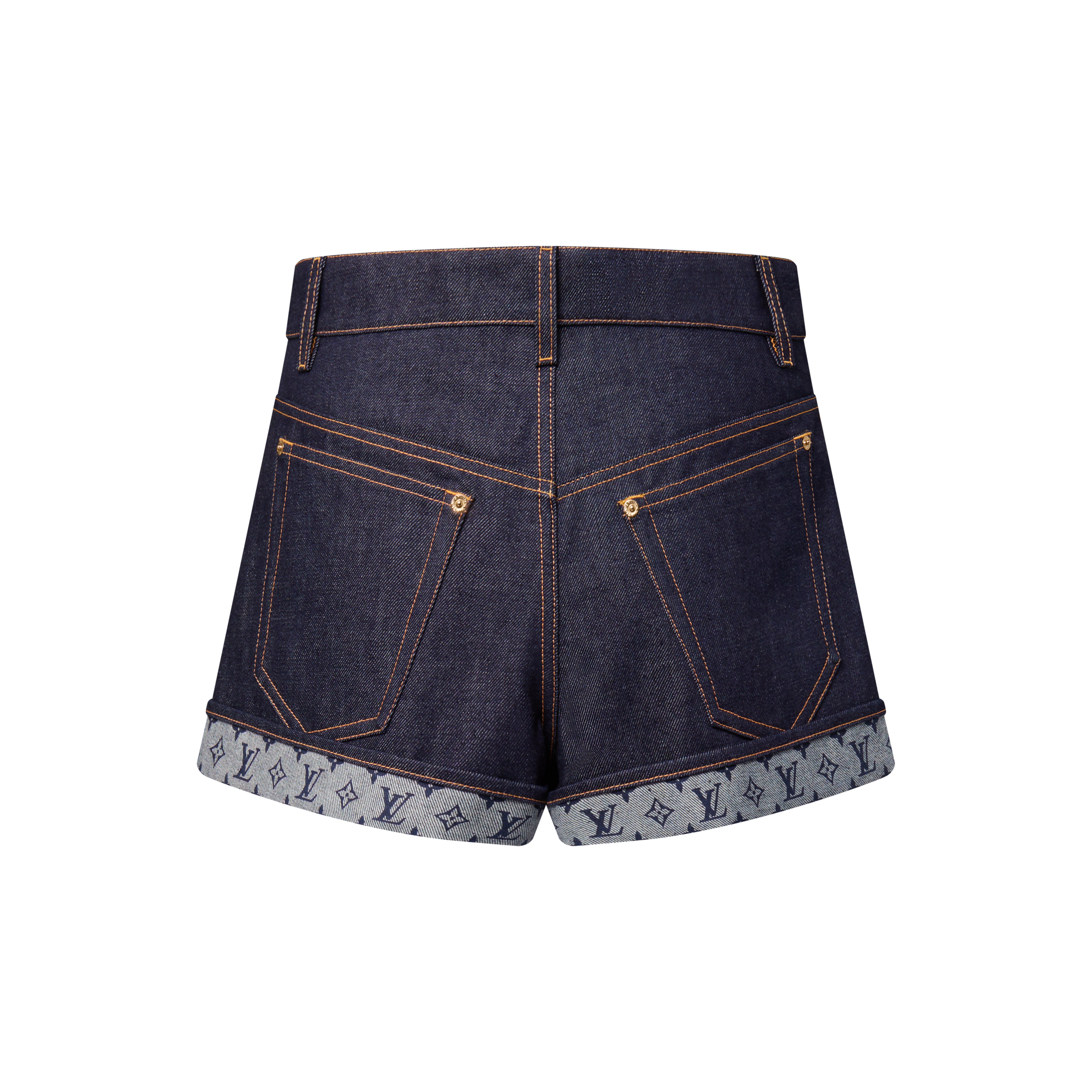 Cuffed Hem Denim Mini Shorts  in Women