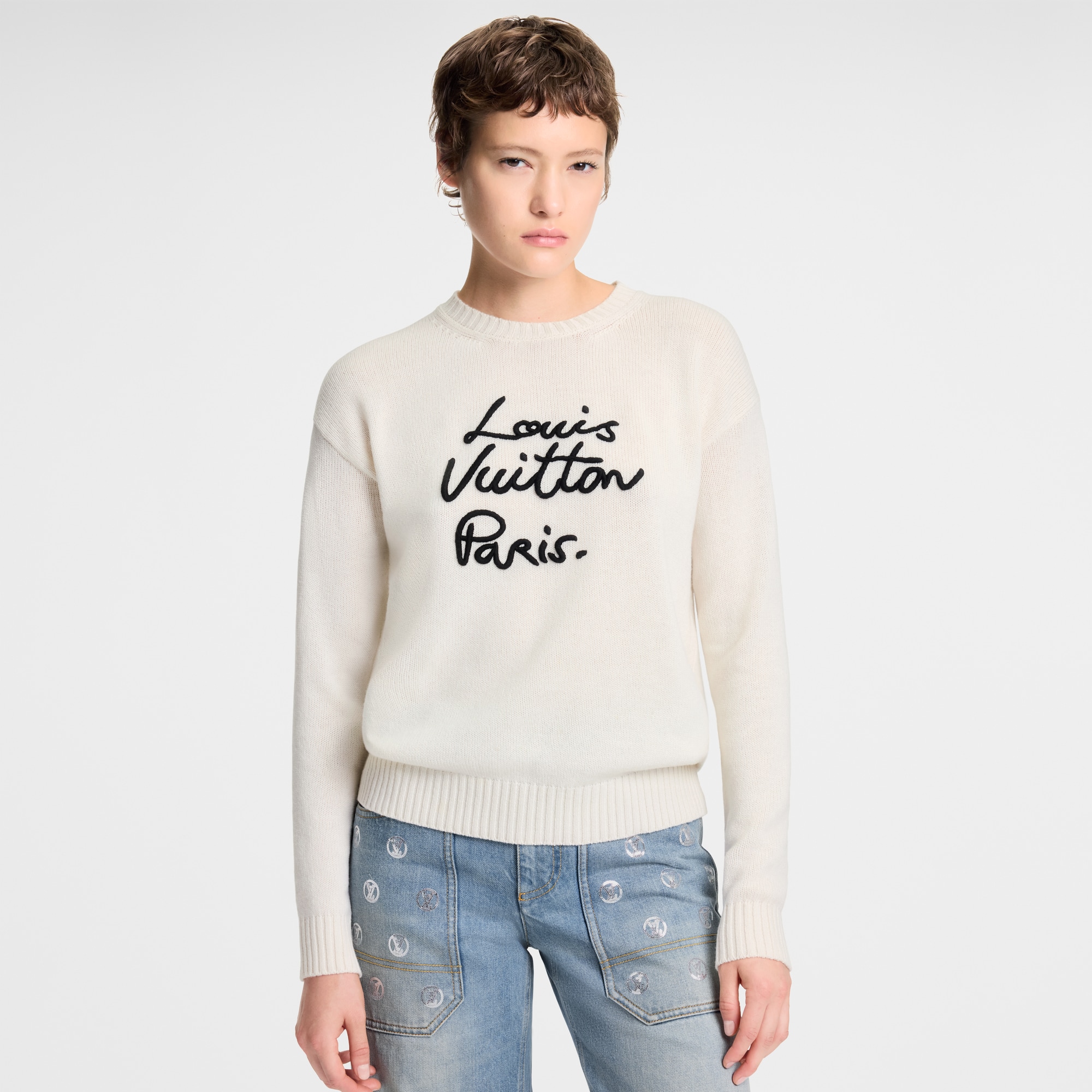 Cursive Signature Pullover  in Women