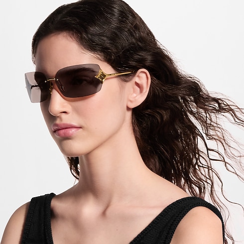 نظارات شمسية Curvy Flower بإطار مستطيل S00 in النساء's الإكسسوارات النظارات collections by Louis Vuitton (تكبير صورة المنتج)