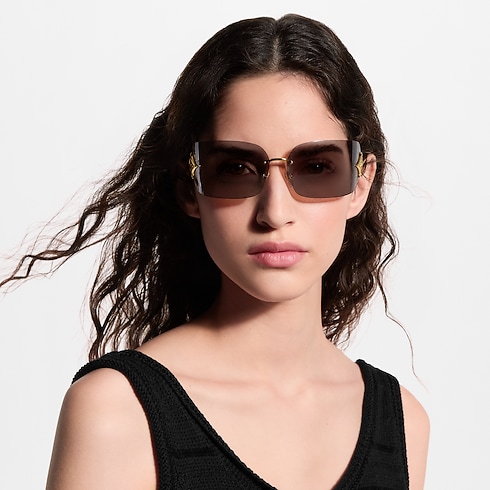 نظارات شمسية Curvy Flower بإطار مستطيل S00 in النساء's الإكسسوارات النظارات collections by Louis Vuitton (تكبير صورة المنتج)