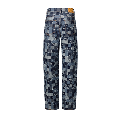 Damier Denim Skate Pants in Men's Ready to Wear Denim collections by Louis Vuitton (Product zoom)