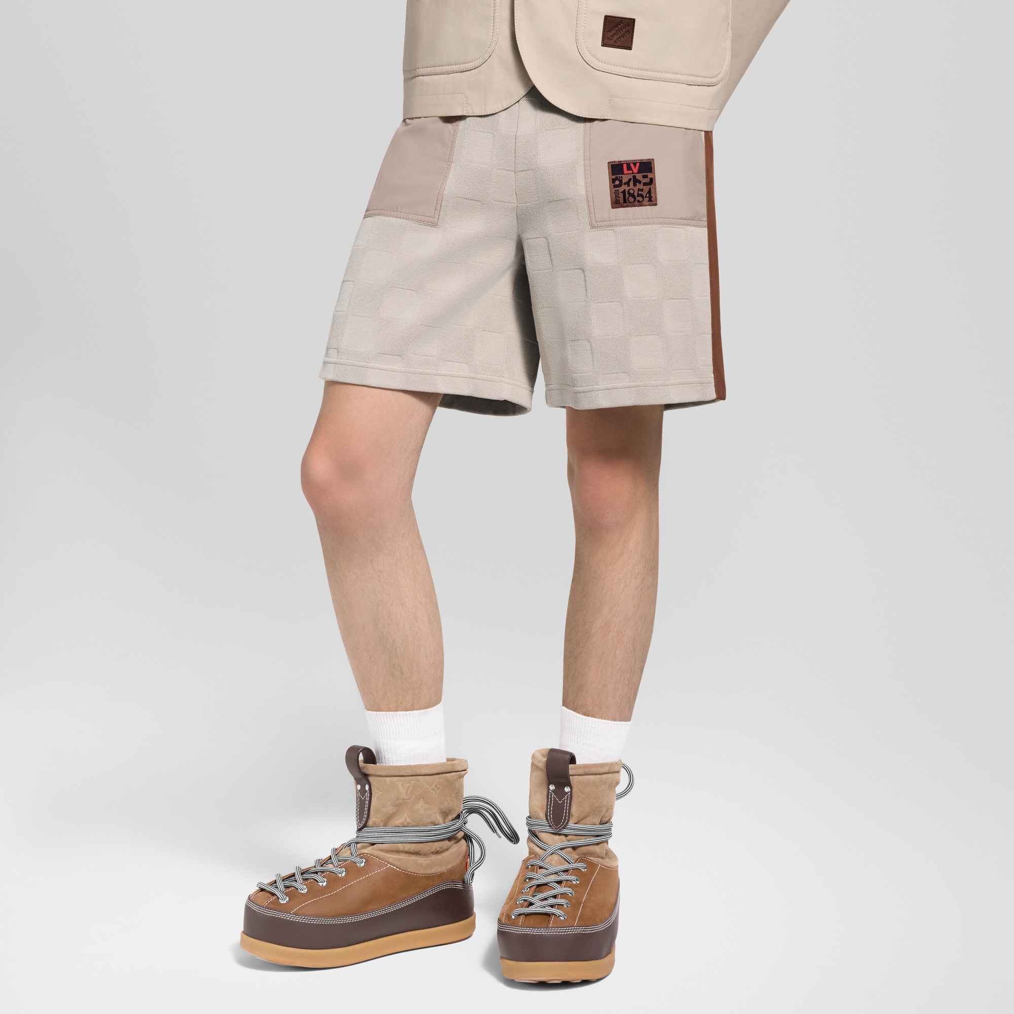 Damier Hybrid Workwear Shorts  in Men