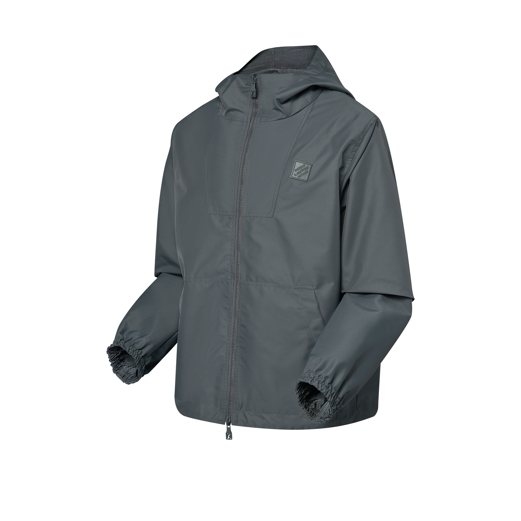 سترة بوجهين مقاومة للرياح، مصنوعة من النايلون ومزدانة بنقشة Damier Jacquard  in الرجال