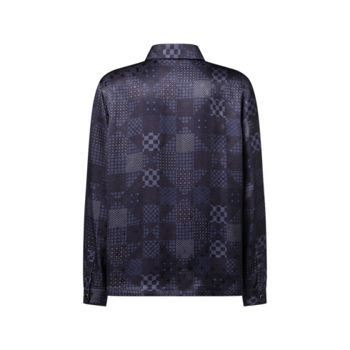 Damier Silk Blend Pajama Shirt in Men's Ready to Wear All Ready-To-Wear collections by Louis Vuitton (Product zoom)