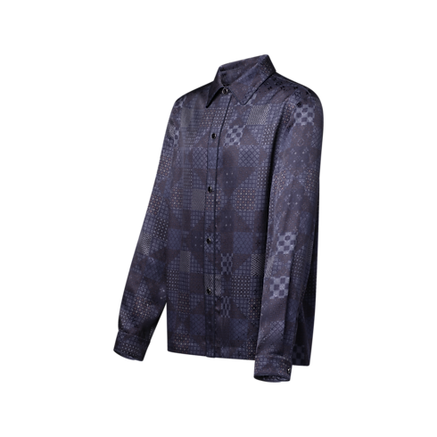 Damier Silk Blend Pajama Shirt in Men's Ready to Wear All Ready-To-Wear collections by Louis Vuitton (Product zoom)