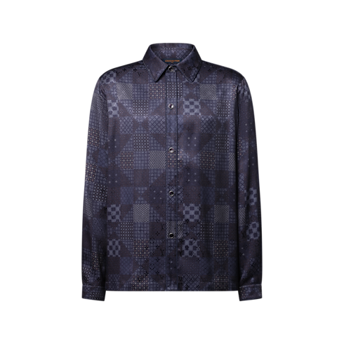 Damier Silk Blend Pajama Shirt in Men's Ready to Wear All Ready-To-Wear collections by Louis Vuitton (Product zoom)
