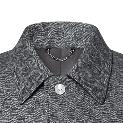 Damier Wool Overcoat in Men's Ready to Wear All Ready-To-Wear collections by Louis Vuitton (Product zoom)