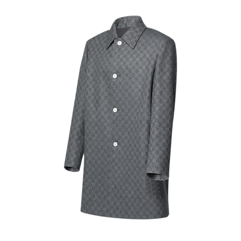 Damier Wool Overcoat in Men's Ready to Wear All Ready-To-Wear collections by Louis Vuitton (Product zoom)