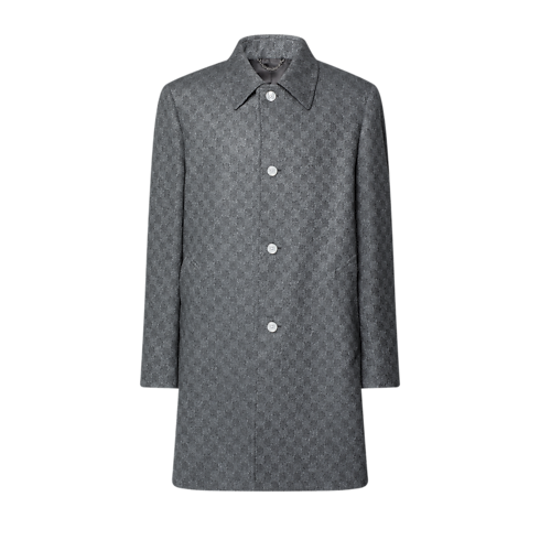 Damier Wool Overcoat in Men's Ready to Wear All Ready-To-Wear collections by Louis Vuitton (Product zoom)
