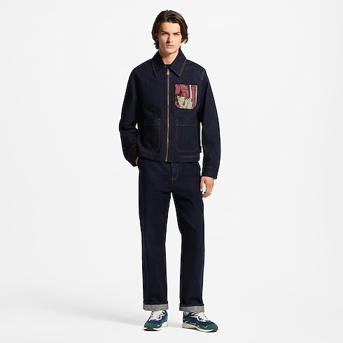 Denim Workwear Jacket worn view