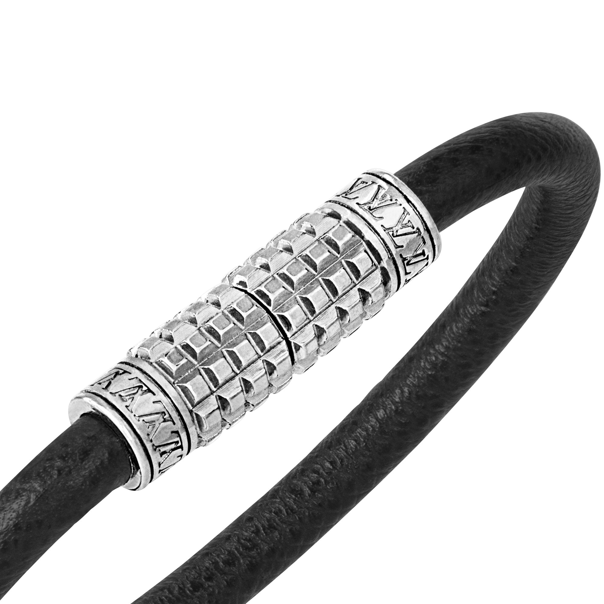 Digit Bracelet Damier Graphite in Men