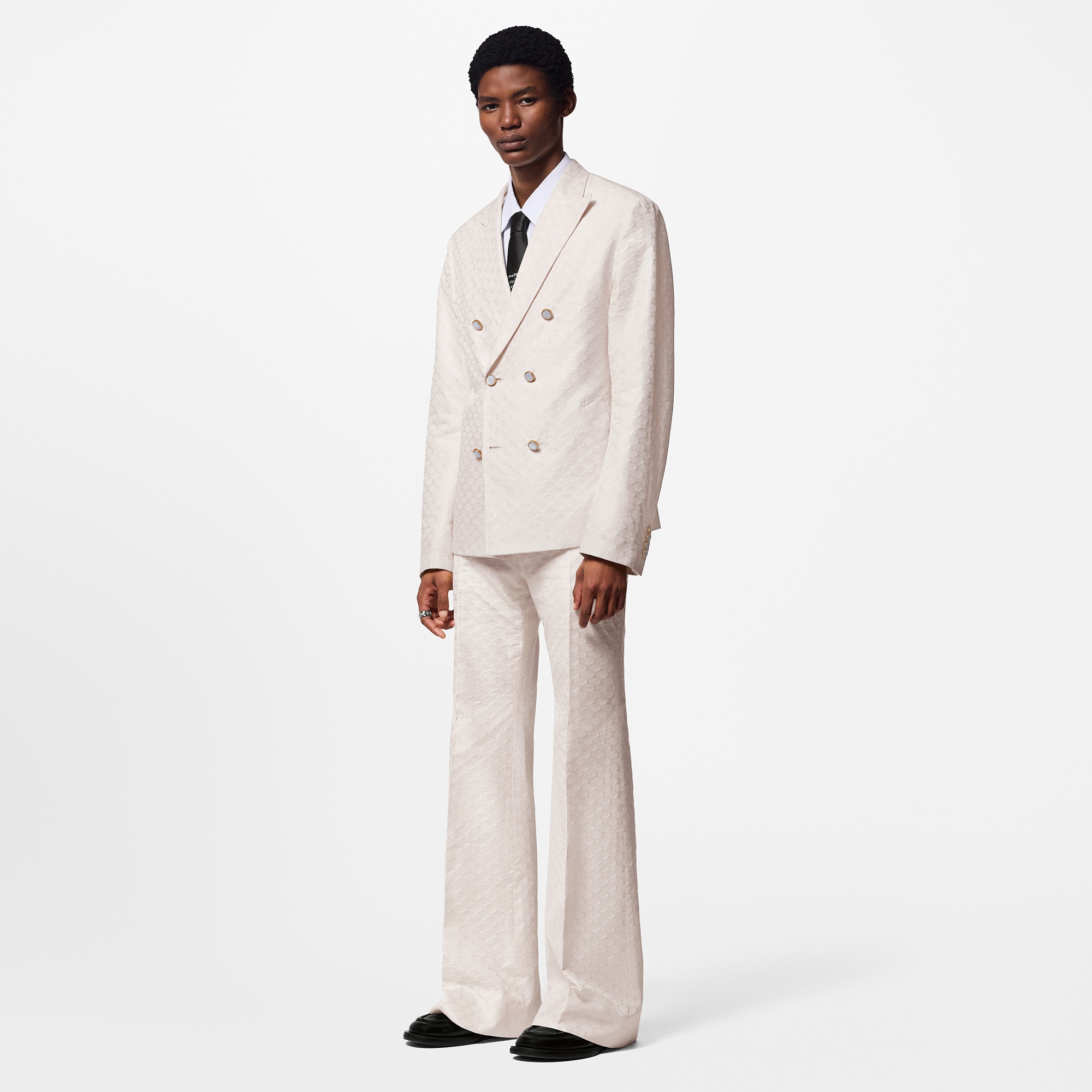 Double-Breasted Silk And Cotton Blend Tailored Jacket Luxury All