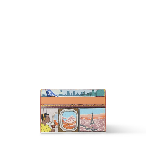 منظر أمامي لـ حامل بطاقة مزدوج