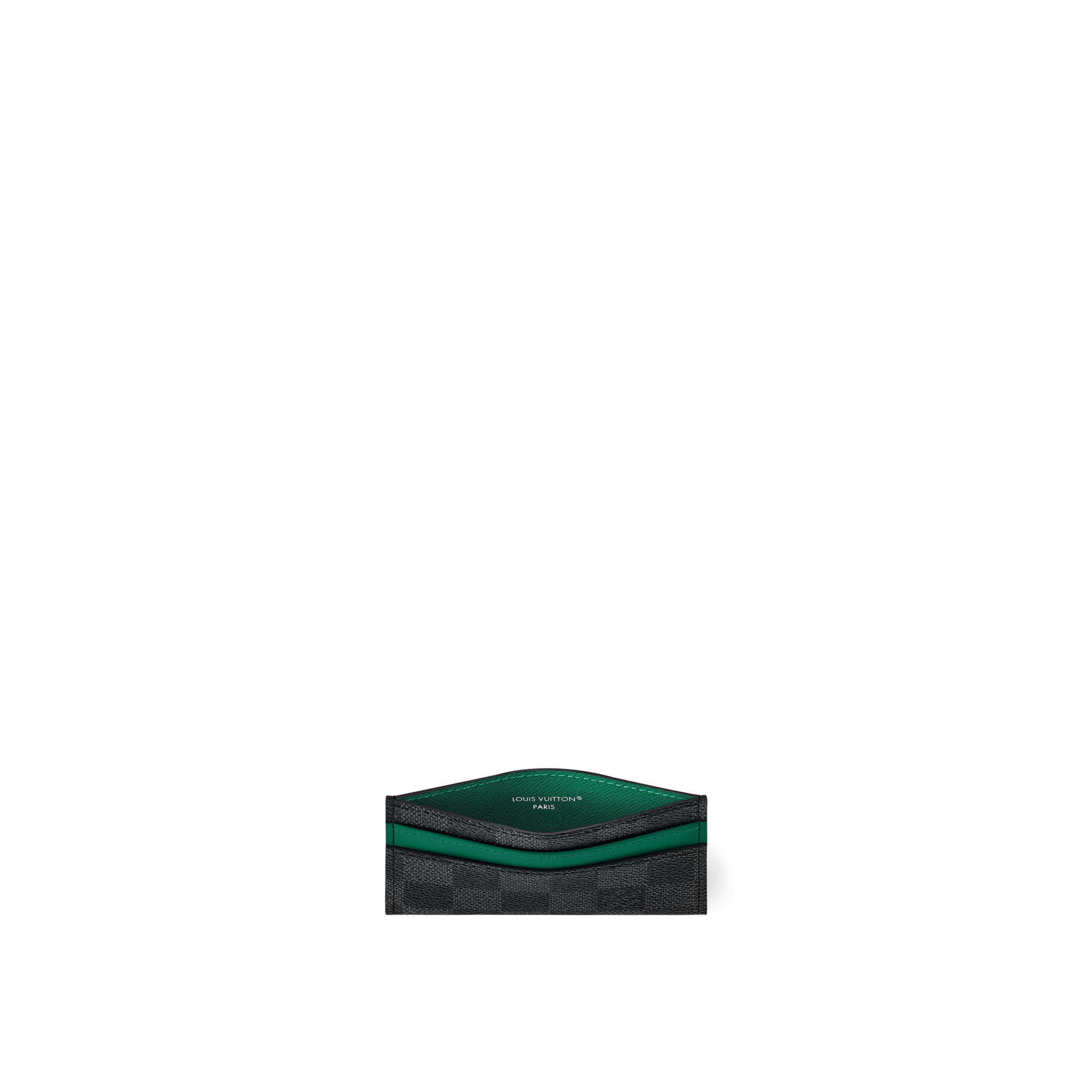 حامل بطاقات مزدوج Damier Graphite قماش in الحقائب والمنتجات الجلدية الصغيرة