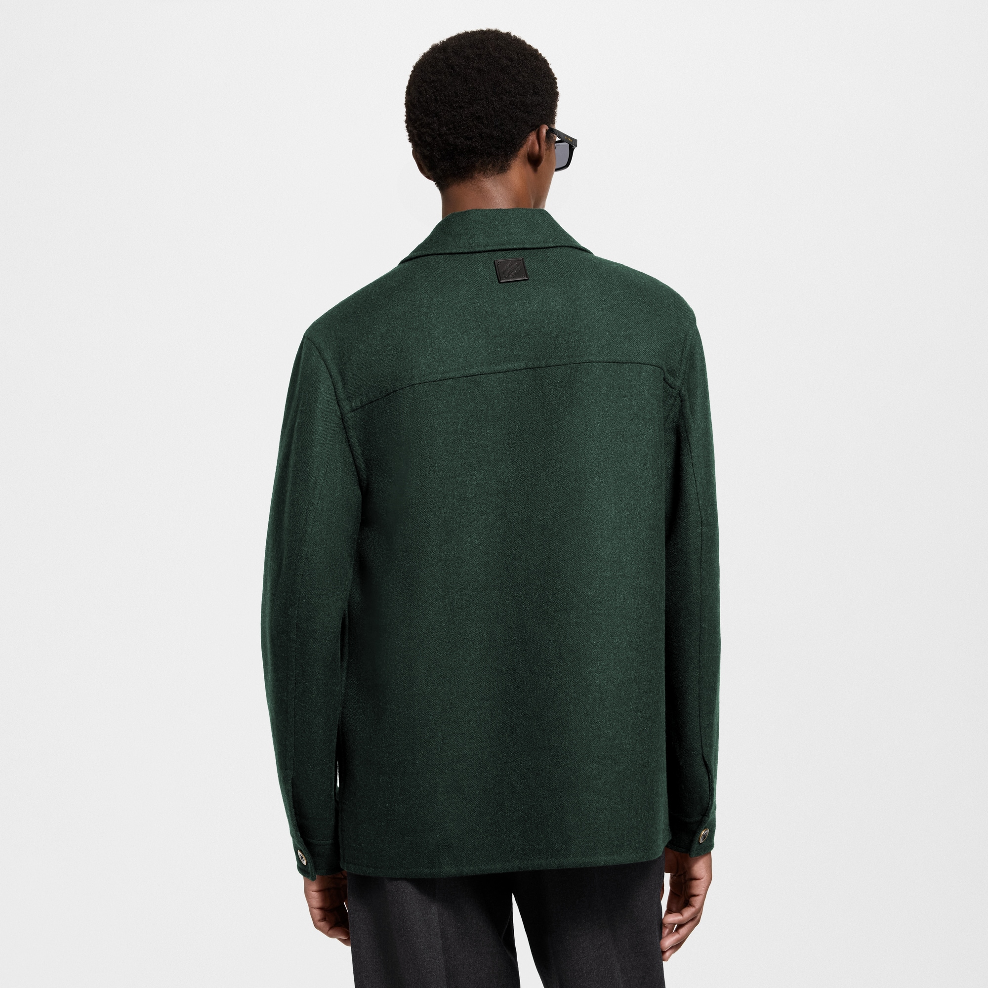 Double Face Cashmere Blend Workwear Jacket  in Men