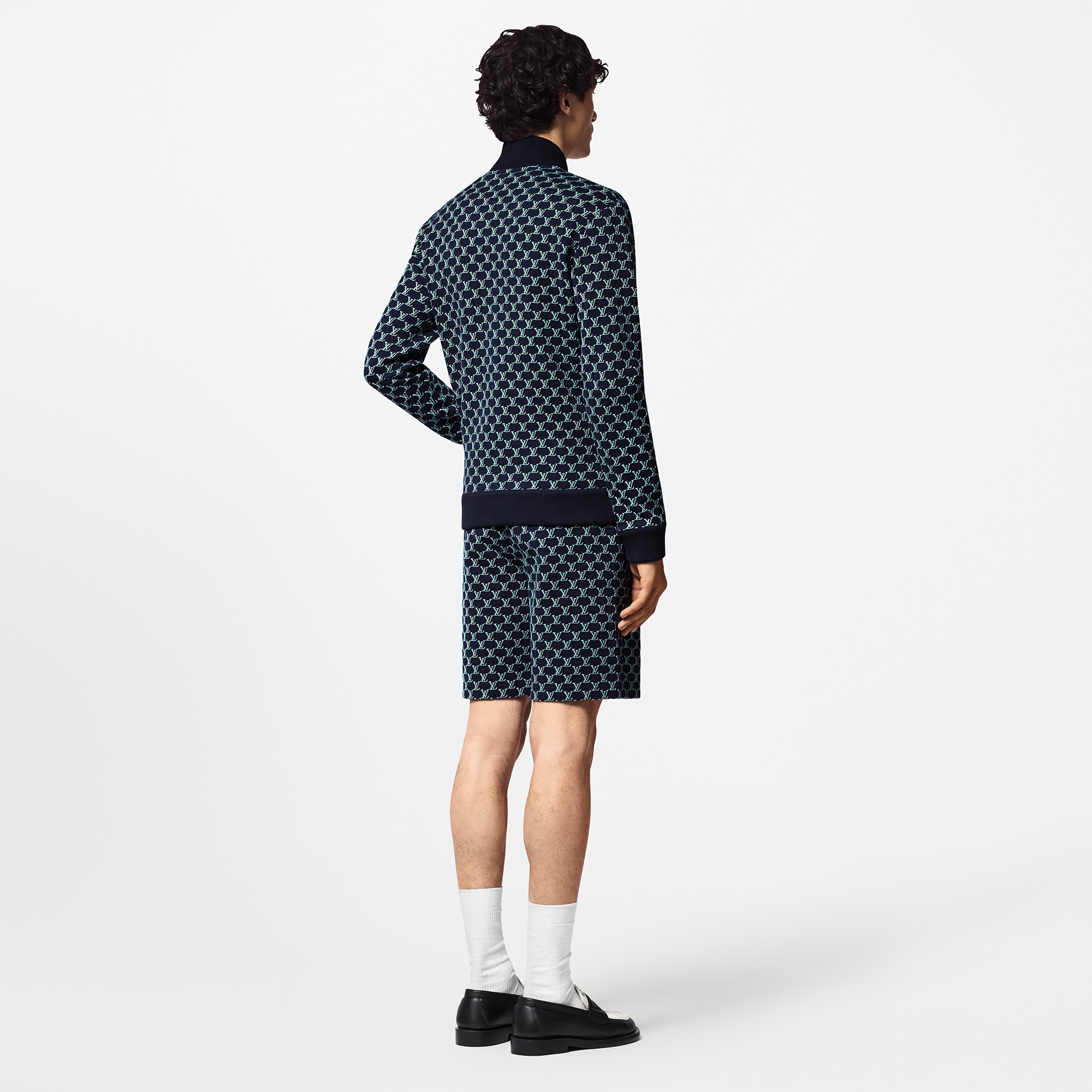 Double Face Cotton Jersey Bomber  in Men