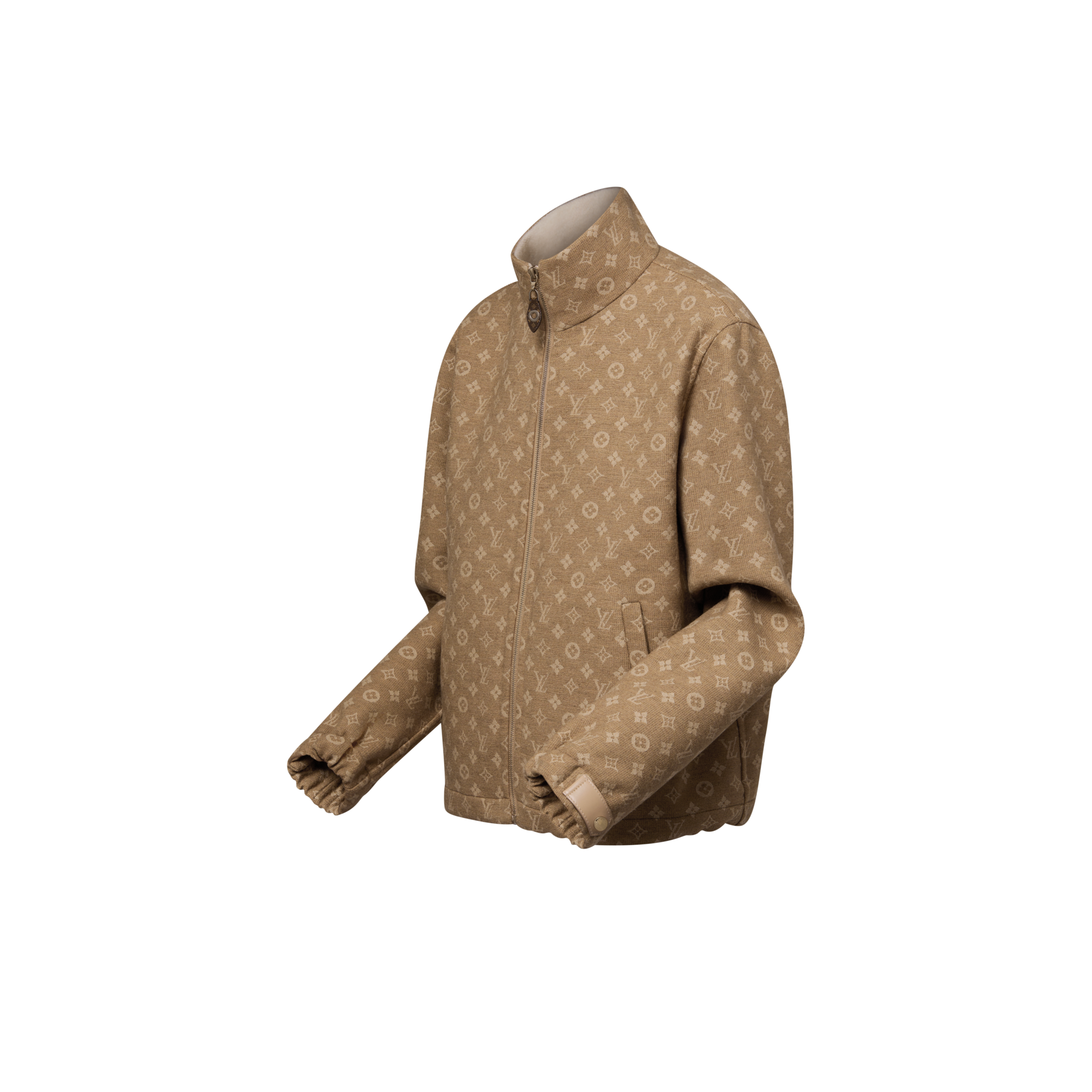 جاكيت بوجهين بنقشة Monogram  in النساء