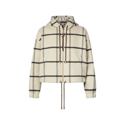Double Face Tartan Zip-Up Jacket in Women's Ready to Wear Coats and Jackets collections by Louis Vuitton (Product zoom)