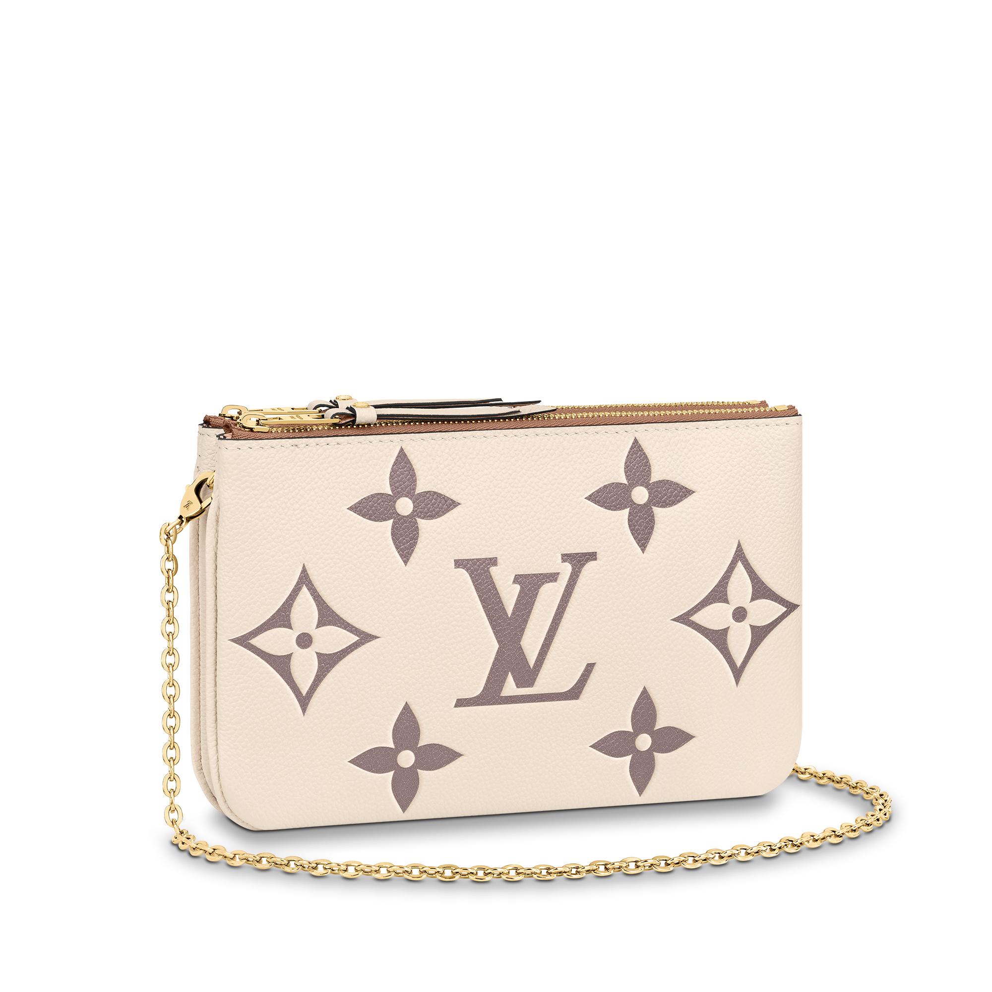 lv double zip pochette