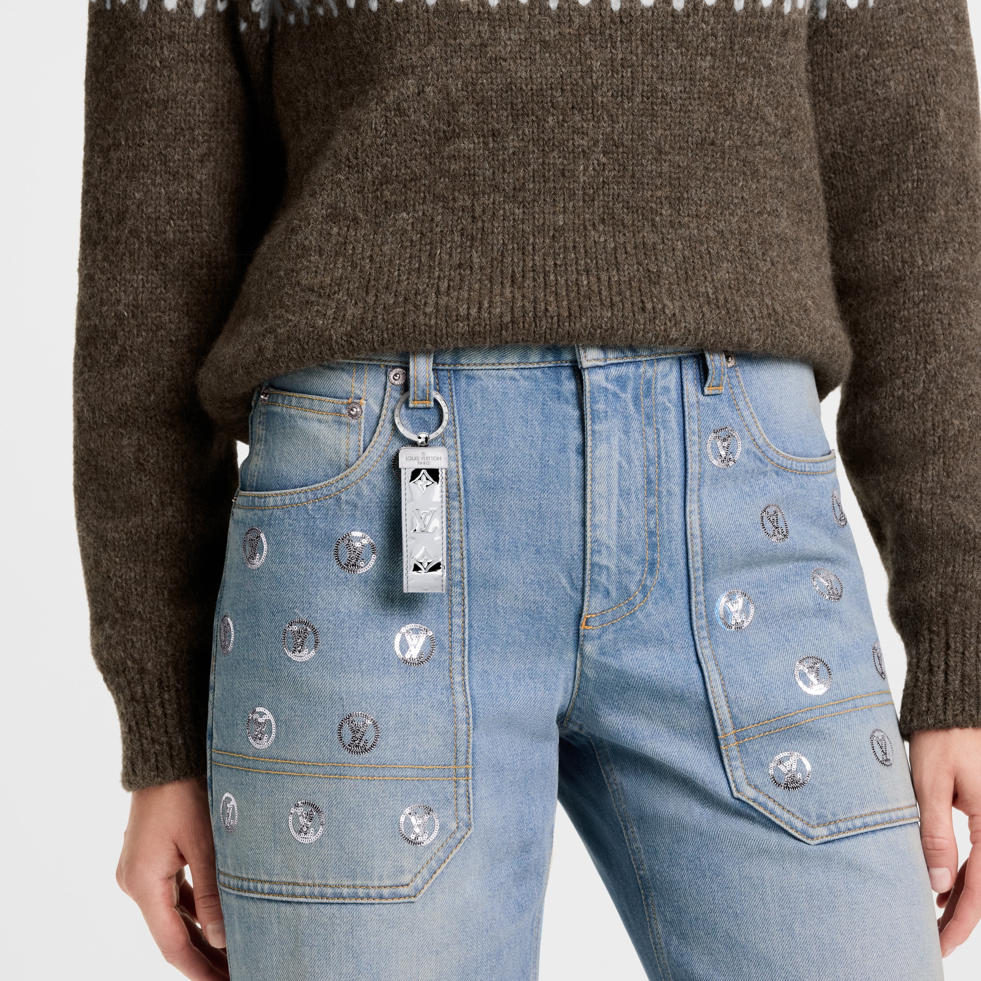 Dragonne Monogram Mirror Bag Charm S00 in Women