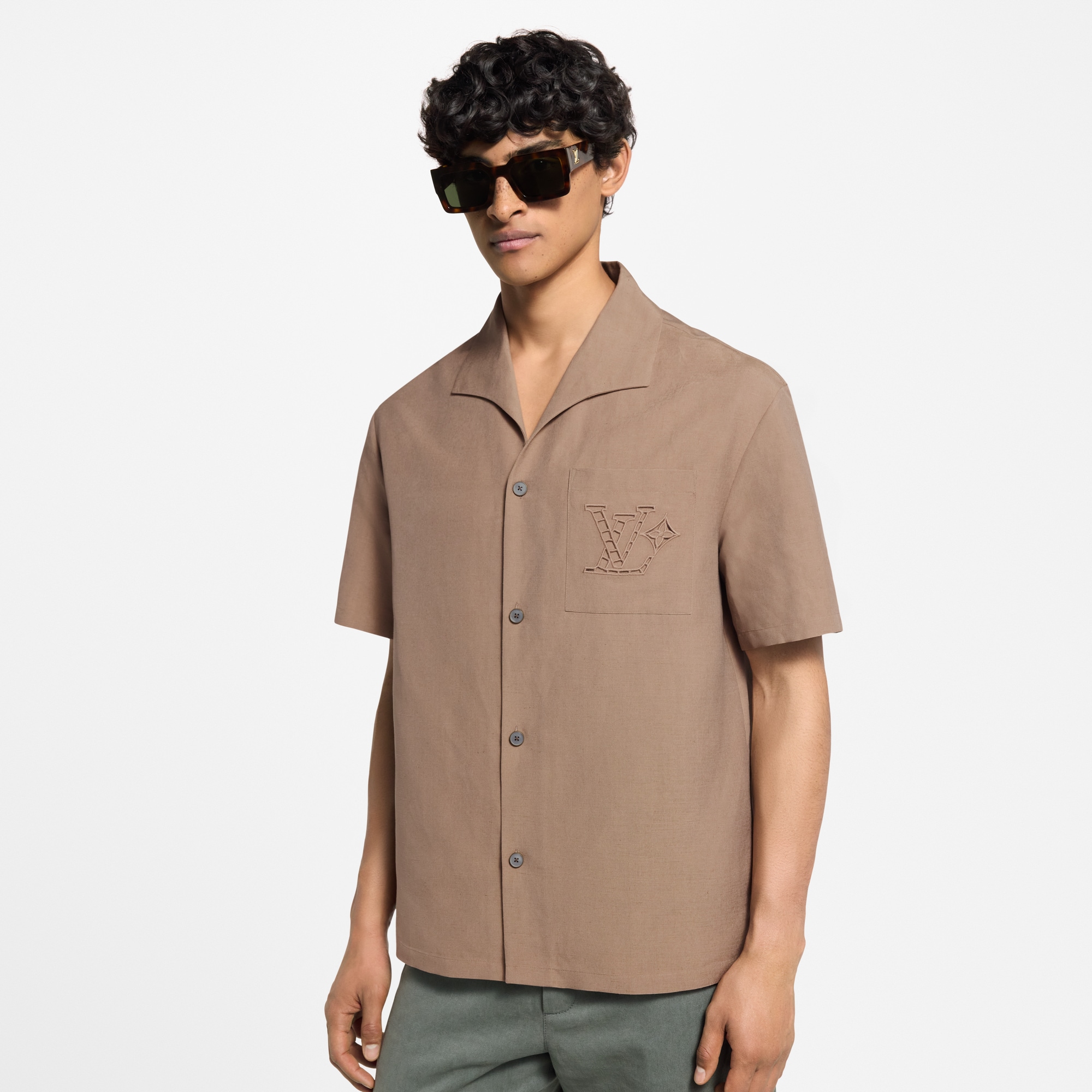 Embroidered Summer Shirt  in Men