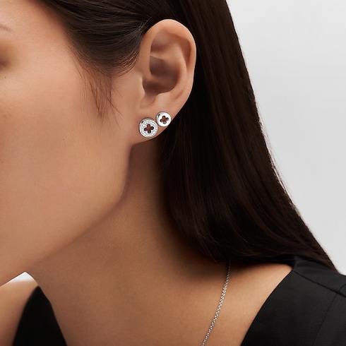 Empreinte Ear Studs, White Gold in Jewelry's Categories All Fine Jewelry collections by Louis Vuitton (Product zoom)